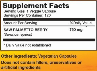 Saw Palmetto Berries supplement facts