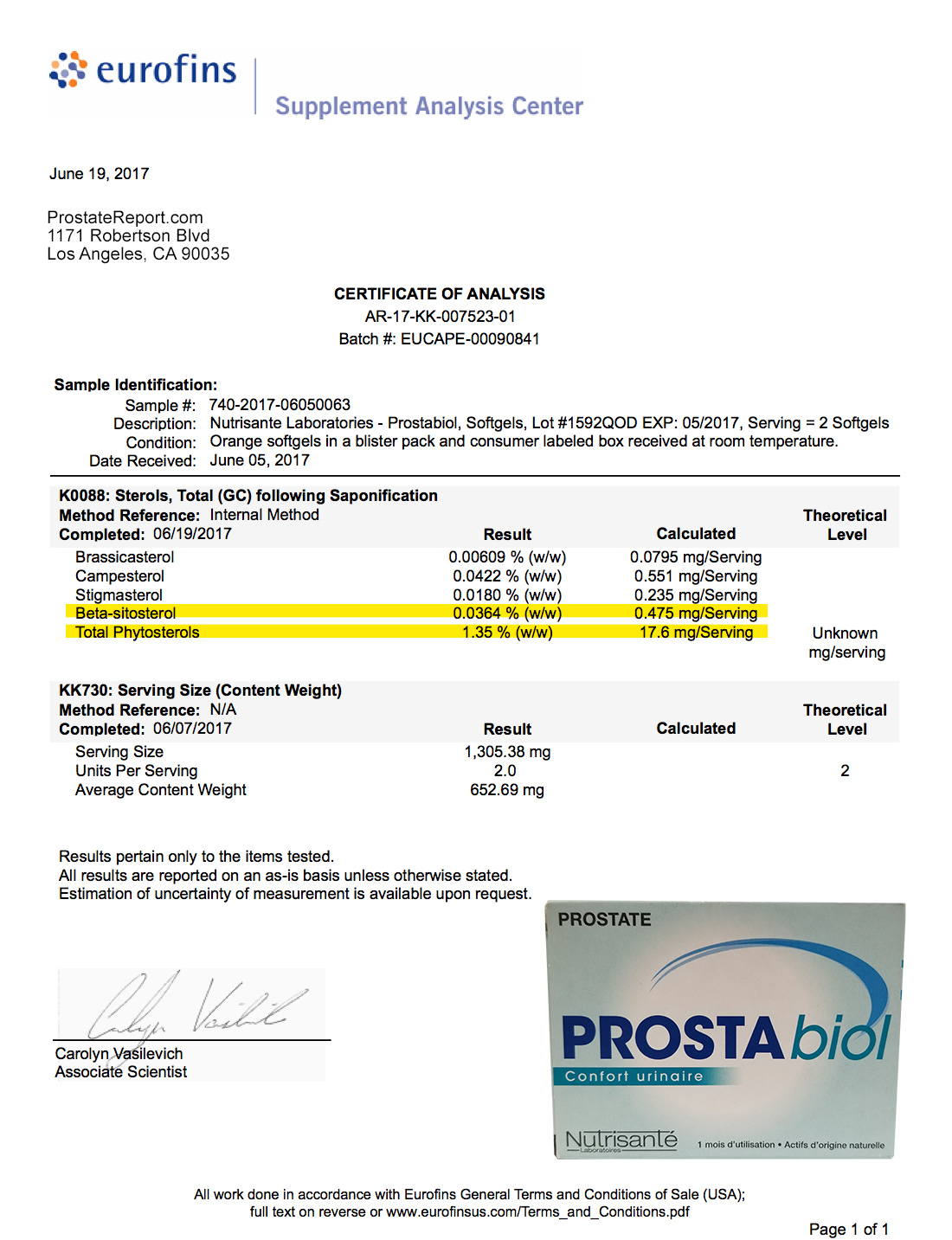 ProstaBiol lab report 