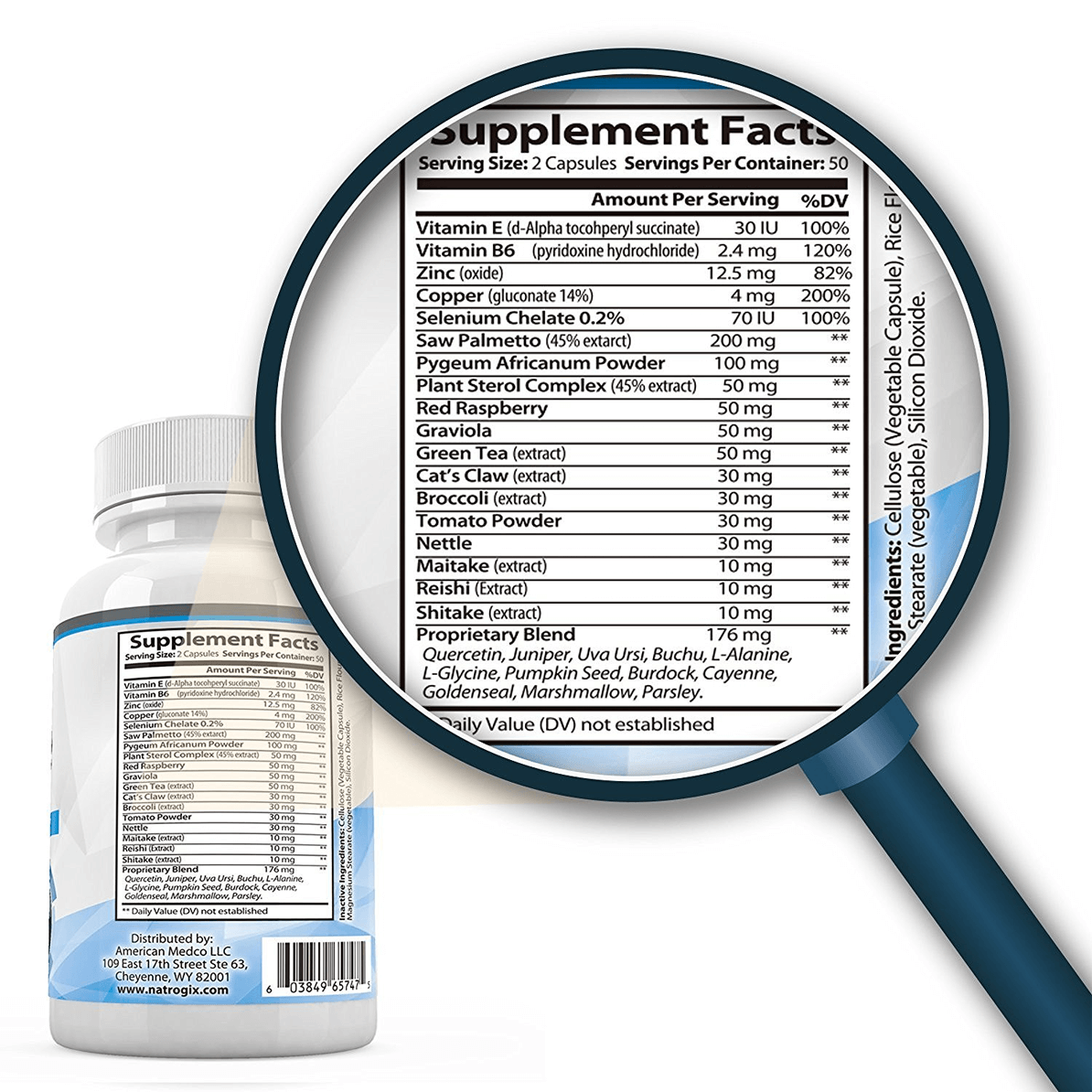 Prostate Formula supplement facts