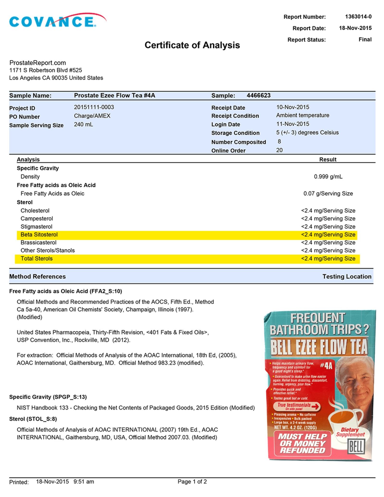 Ezee Flow tea lab report 