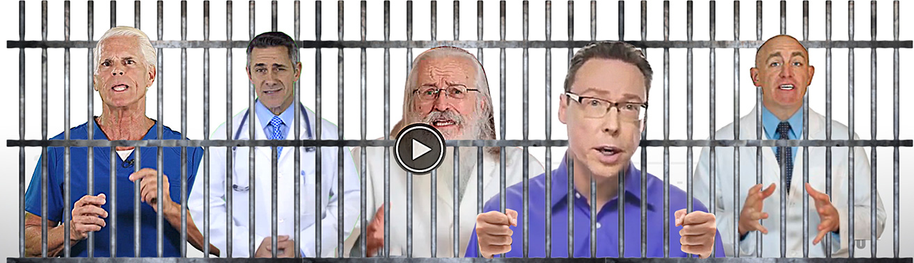 Frank Neal and fellow stooges locked behind bars