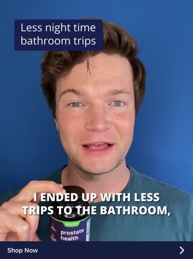 Snap Supplements instagram ad